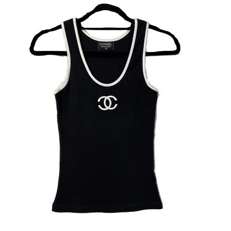 tee shirt chanel noir femme